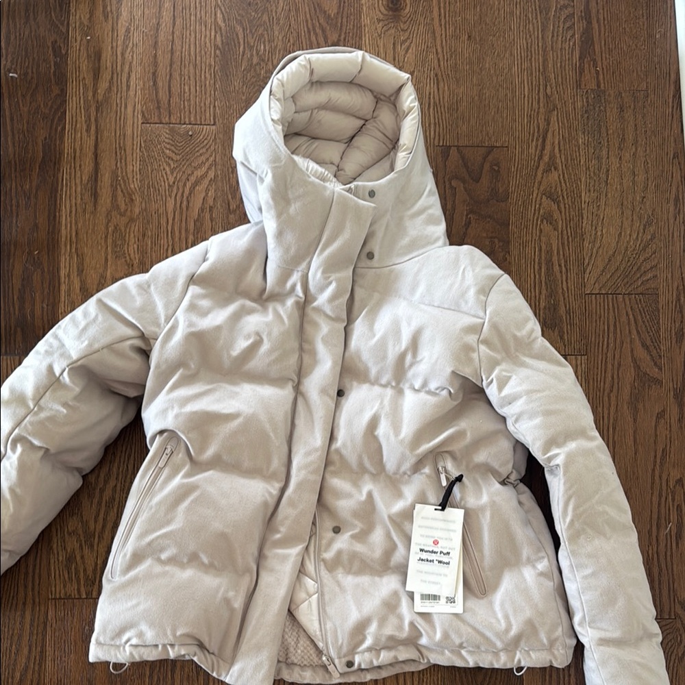 Women's Cream Puffer Jacket